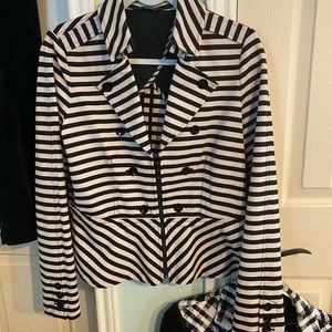 Whbm striped jacket.